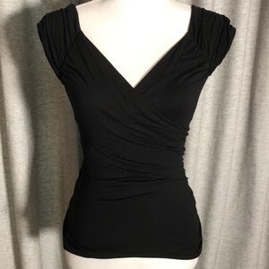 Crisscross V-neck shirt